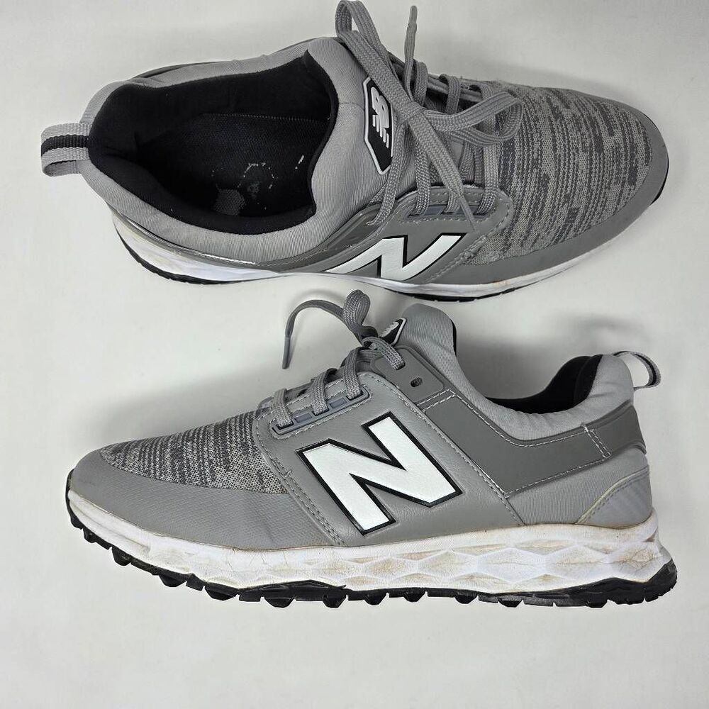 NEW BALANCE FRESH FOAM NBG4000GR GRAY SPIKELESS GOLF SHOES MENS SIZE 9 D